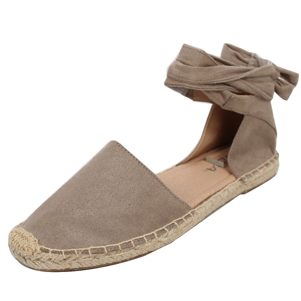 Clay Crochet Espadrille Ankle Wrap Tie Sandal - Picture 2 of 7